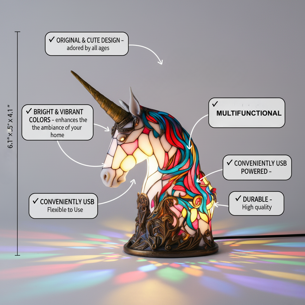 Unicornio Encantador de Luna