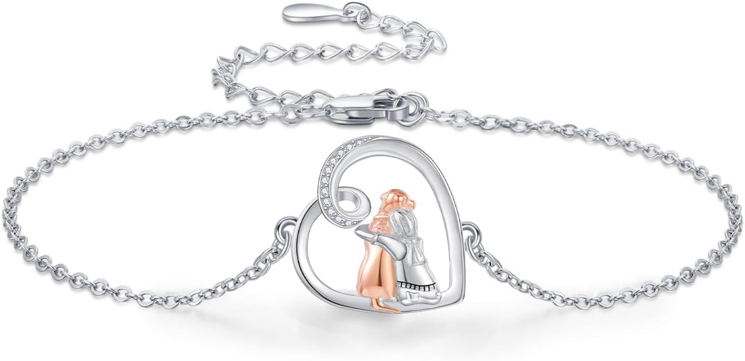 Pulsera ajustable de amistad con temática de perros