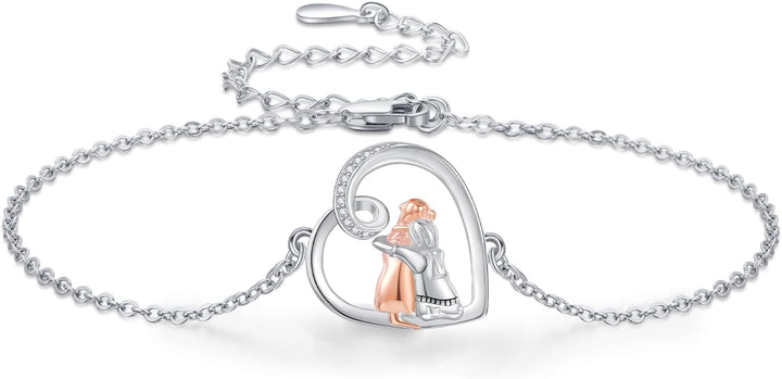 Pulsera ajustable de amistad con temática de perros