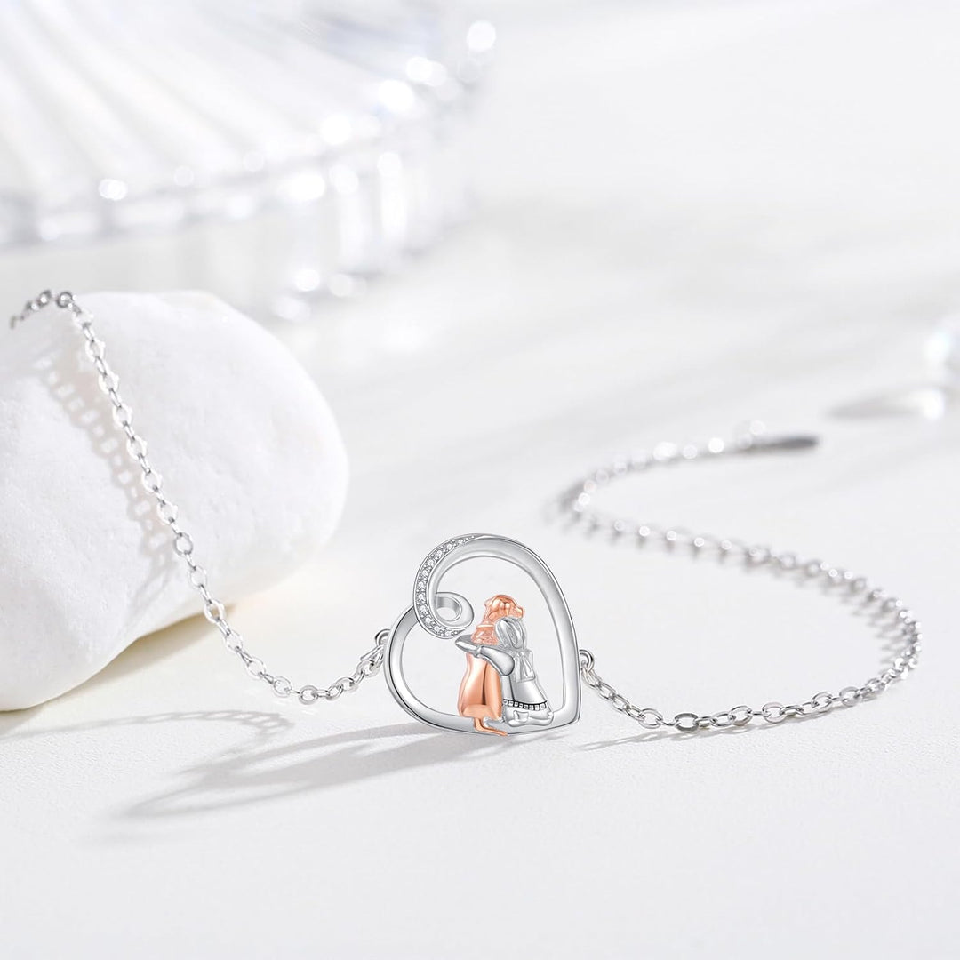 Pulsera ajustable de amistad con temática de perros