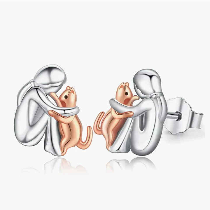 Leila™ - Pendientes Ícono de gato