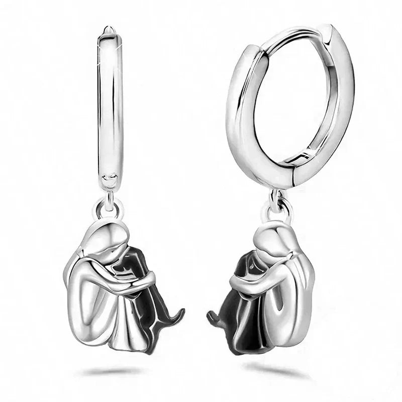 Ginny™ - Pendientes con icono de perro (cierre redondo)